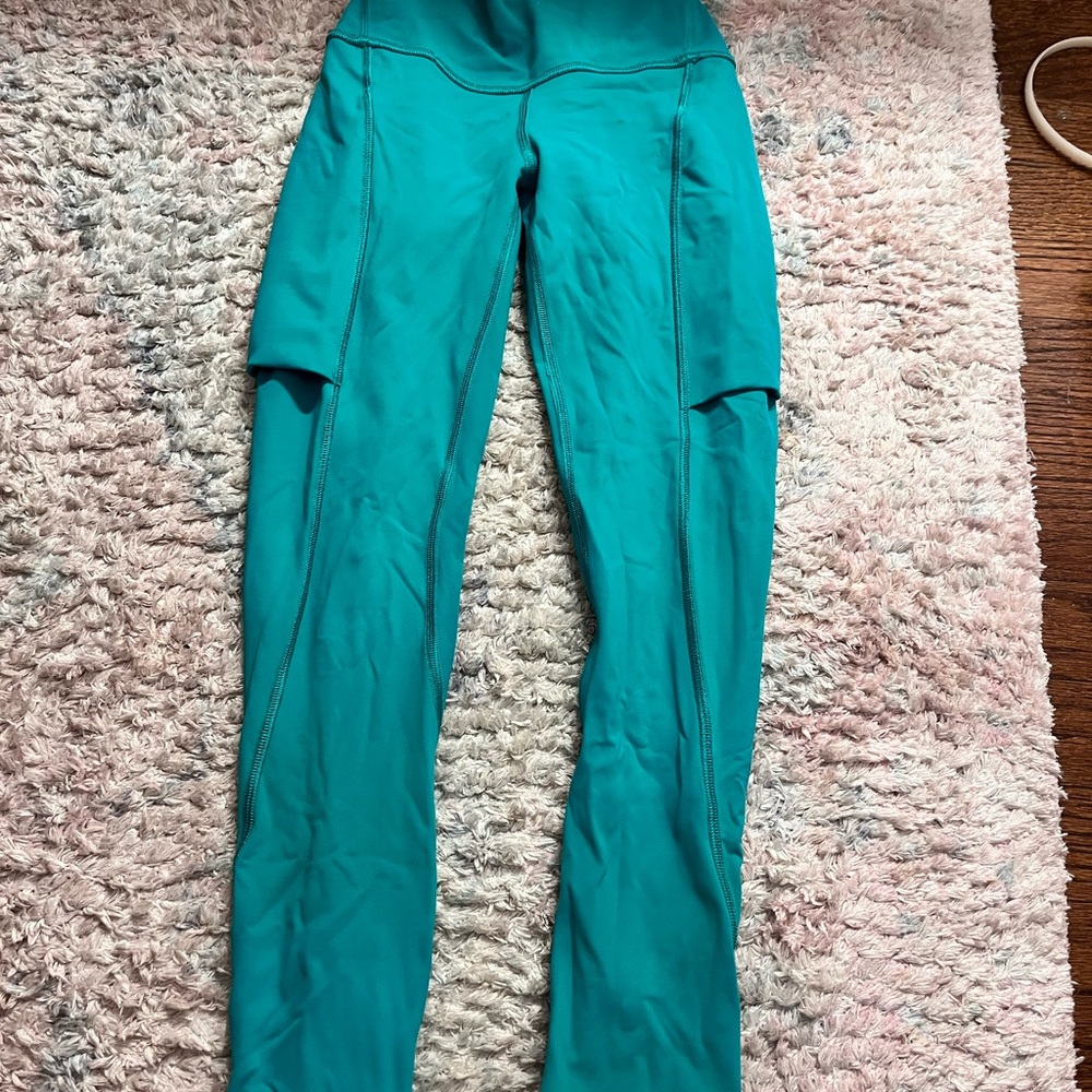 lululemon athletica Turquoise Leggings